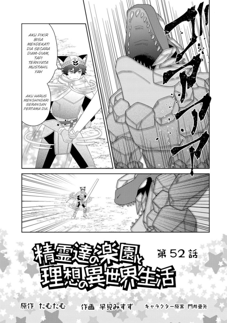 Seirei-tachi no Rakuen to Risou no Isekai Seikatsu Chapter 52 Gambar 2