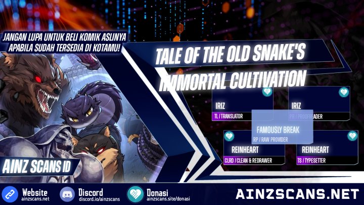 Serpent Ancestor (Snake Immortal: The Tale of a Snake’s Cultivation to Immortality) Chapter 19 Gambar 1
