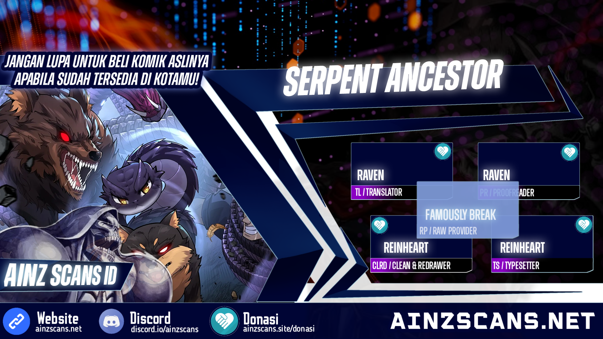 Serpent Ancestor (Snake Immortal: The Tale of a Snake’s Cultivation to Immortality) Chapter 36 Gambar 1