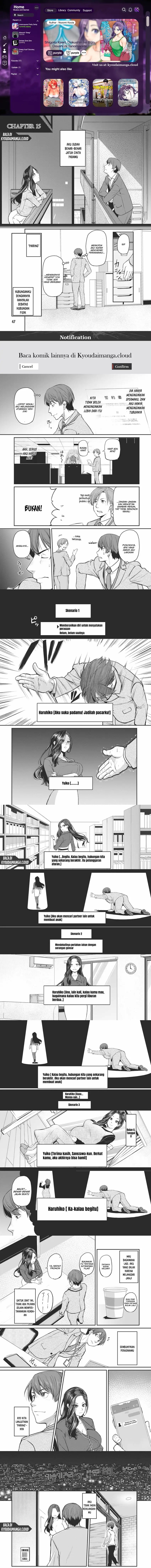 Shigoto Kaeri, Dokushin no Bijin Doushi ni Tanomarete Chapter 15 Gambar 1