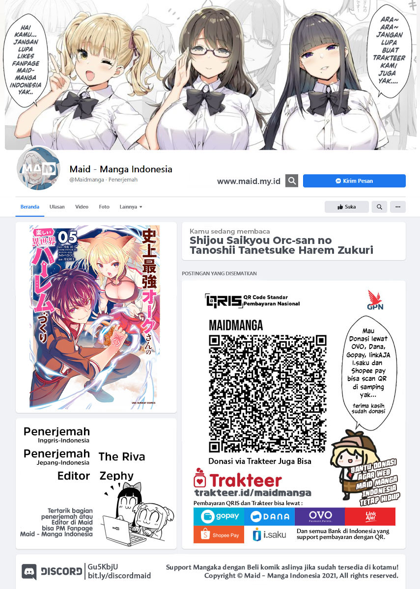 Shijou Saikyou Orc-san no Tanoshii Tanetsuke Harem Zukuri Chapter 55.2 Gambar 2