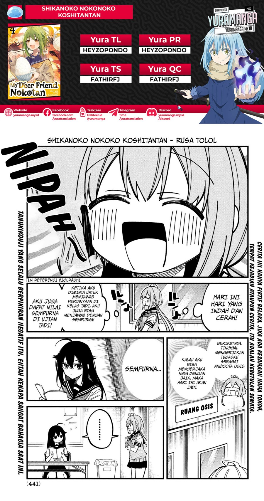 Shikanoko Nokonoko Koshitantan Chapter 35 Gambar 1