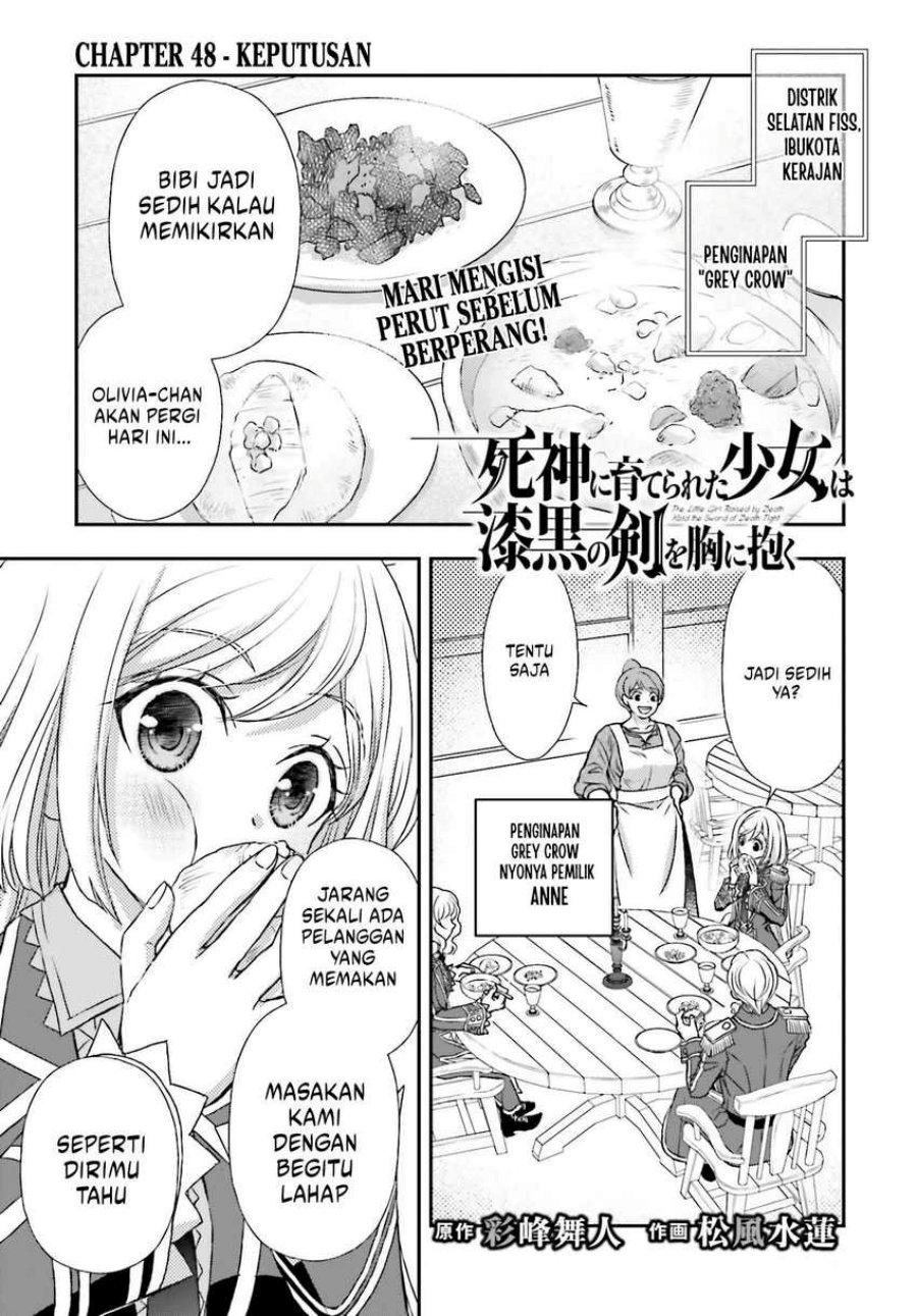 Shinigami ni Sodaterareta Shoujo wa Shikkoku no Tsurugi wo Mune ni Idaku Chapter 48 Gambar 2