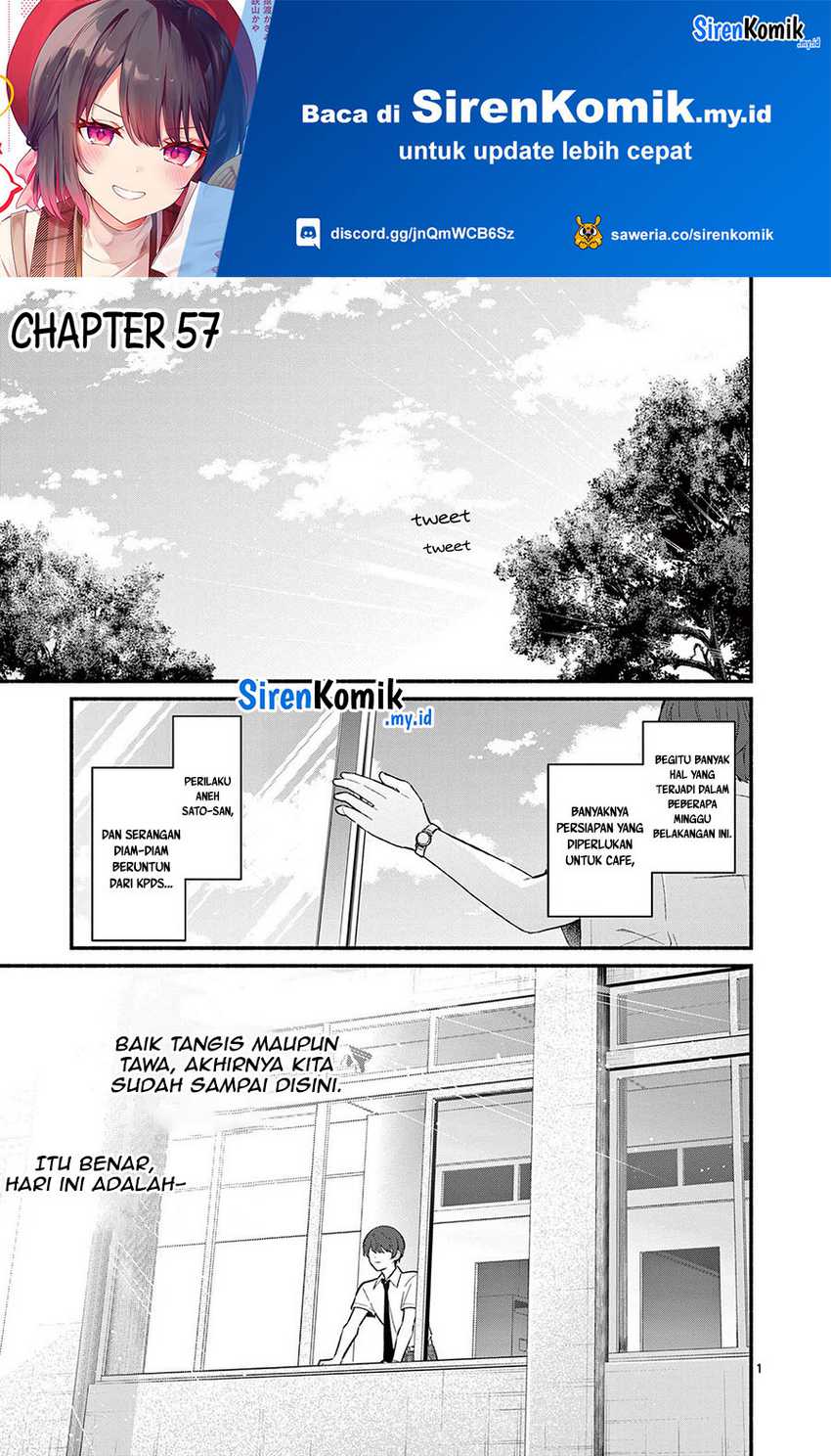Shiotaiou no Sato-san ga Ore ni dake Amai Chapter 57 Gambar 2