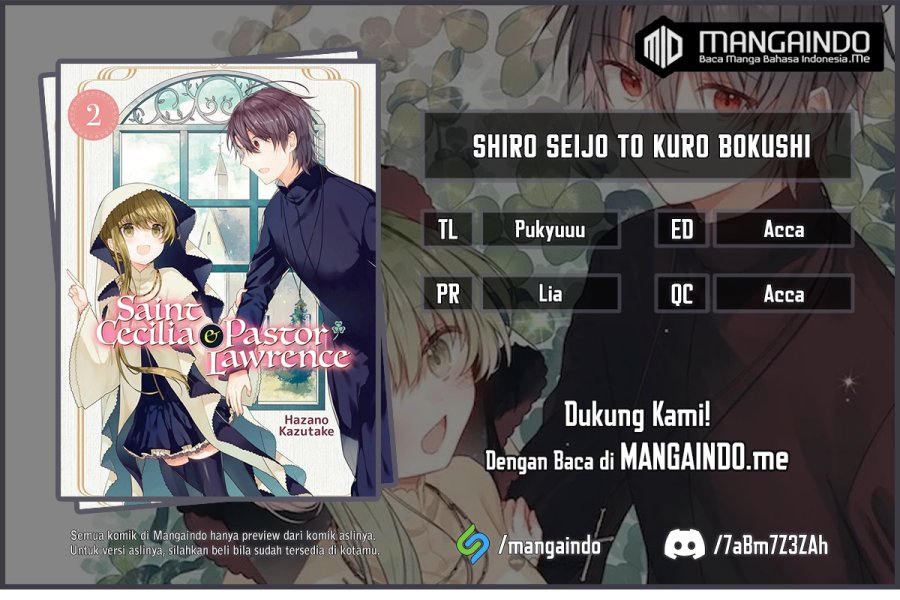 Shiro Seijo to Kuro Bokushi (Saint Cecilia & Pastor Lawrence) Chapter 08 Gambar 1