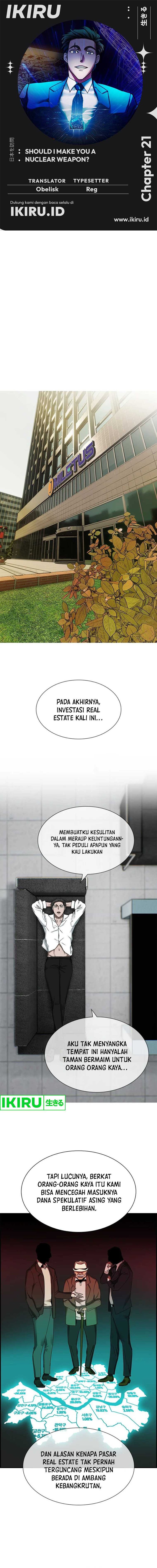 Should I Make You a Nuclear Weapon? Chapter 21 Gambar 1