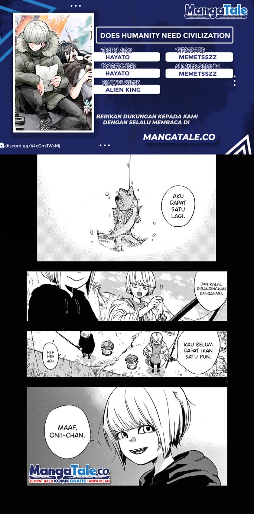 Shuumatsu no Jinrui ni Bunmei wa Hitsuyou desu ka? Chapter 04 Gambar 1