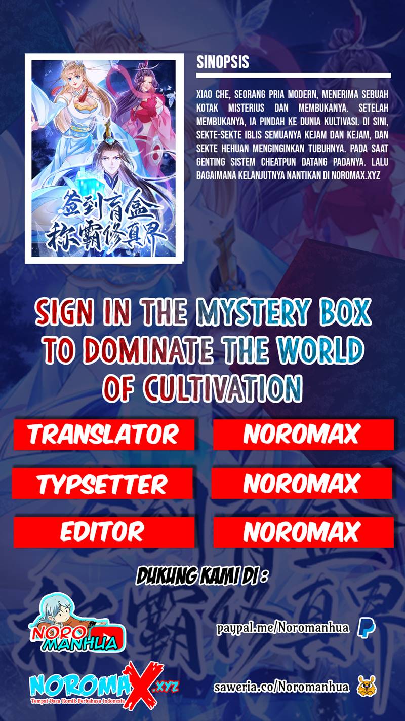 Sign in the Mystery Box to Dominate the World of Cultivation Chapter 20 Gambar 1