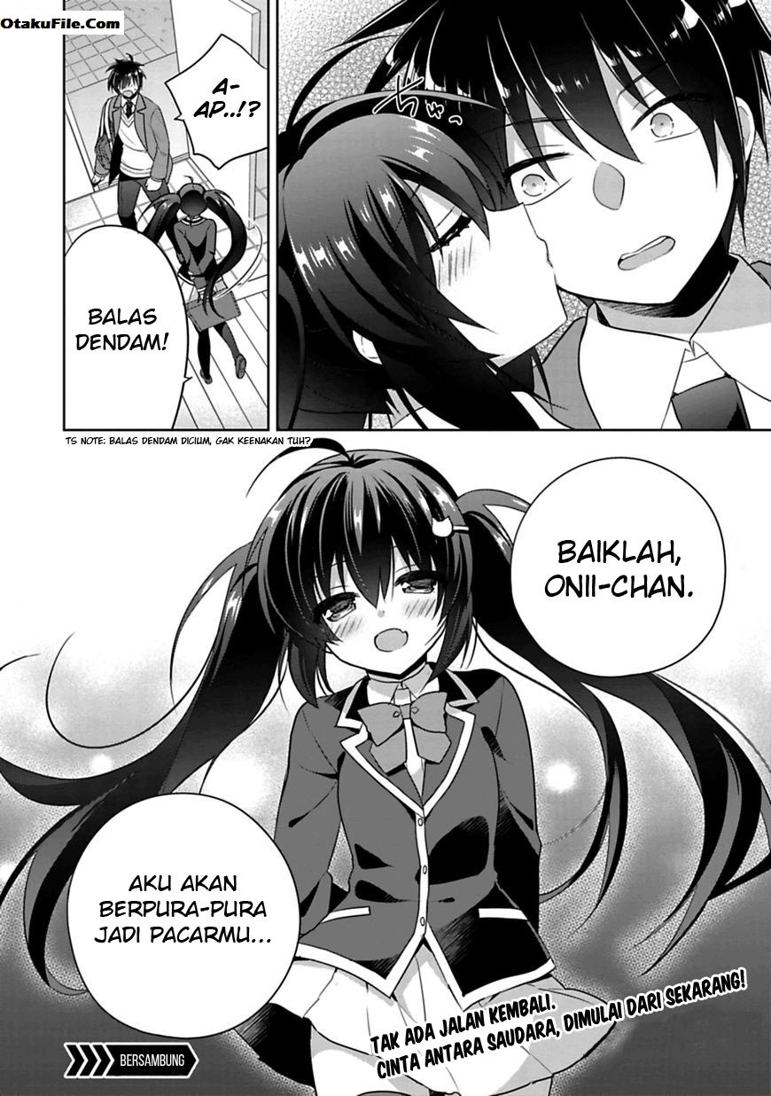 Siscon Ani to Brocon Imouto ga Shoujiki ni Nattara Chapter 01 Gambar 39