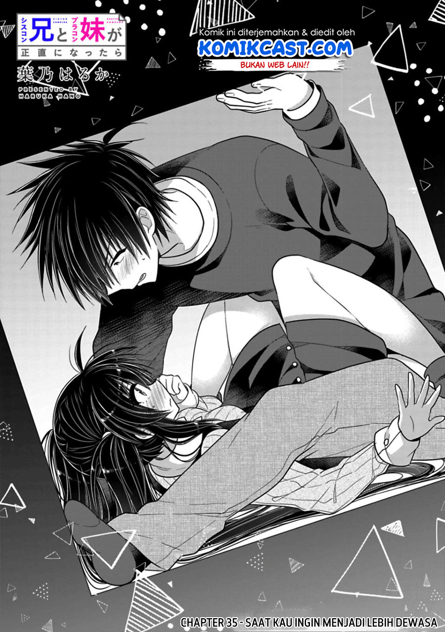 Siscon Ani to Brocon Imouto ga Shoujiki ni Nattara Chapter 35 Gambar 3