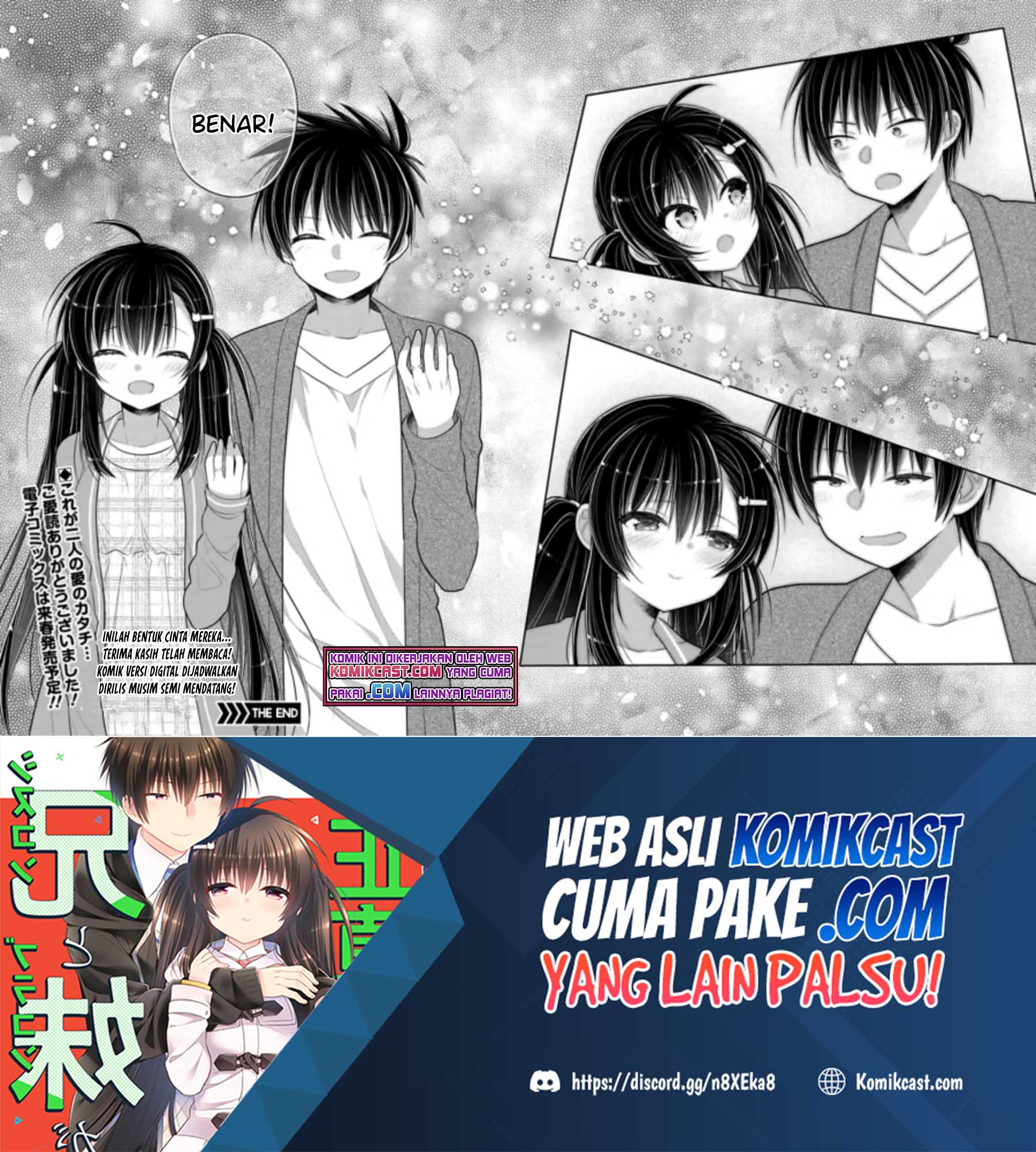 Siscon Ani to Brocon Imouto ga Shoujiki ni Nattara Chapter 48 END Gambar 15