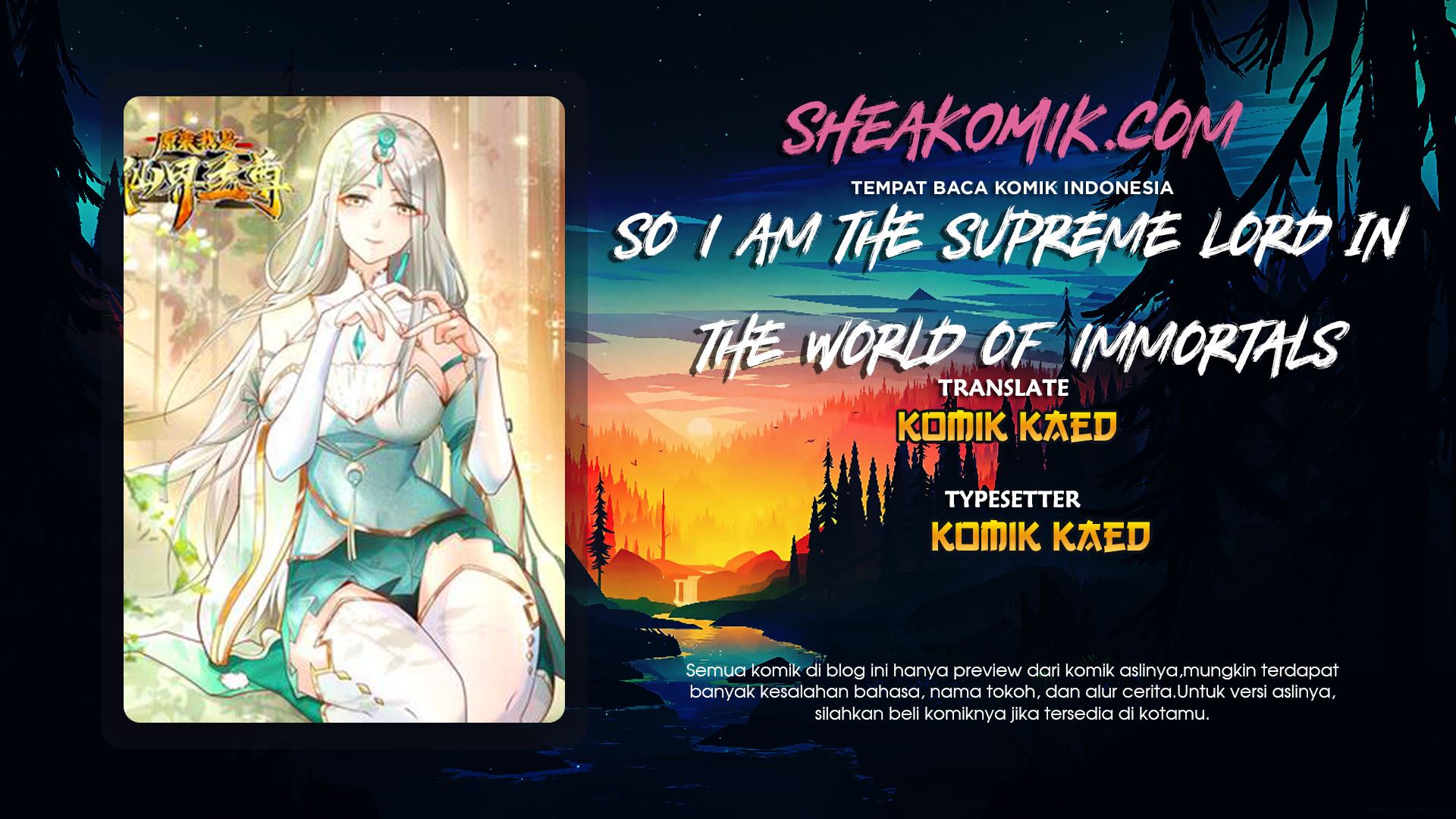 So I Am the Supreme Lord in the World of Immortals Chapter 01 Gambar 1