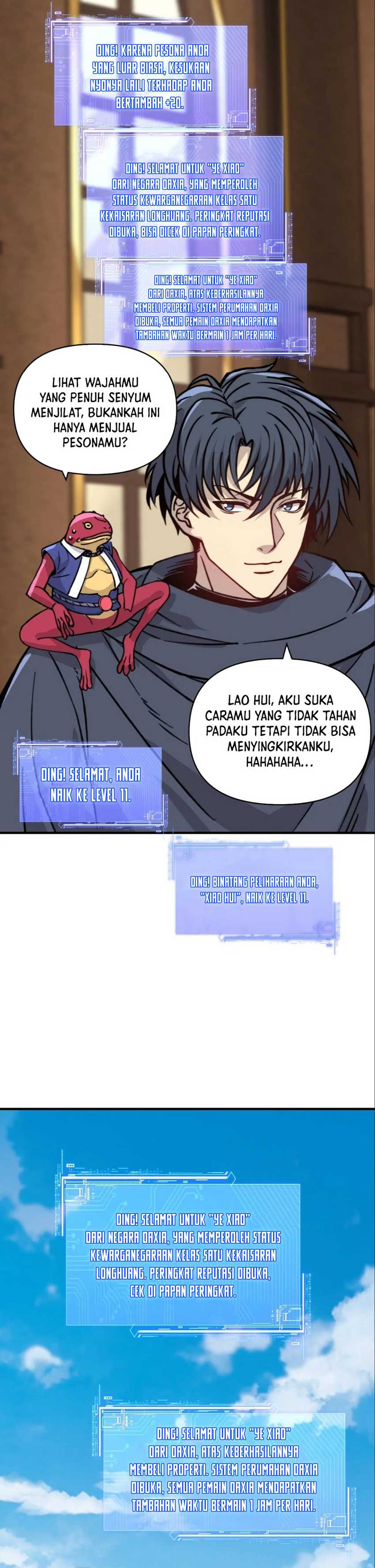 Start by changing your job to the God of Wealth and taming billions of divine pets! Chapter 09 Gambar 10