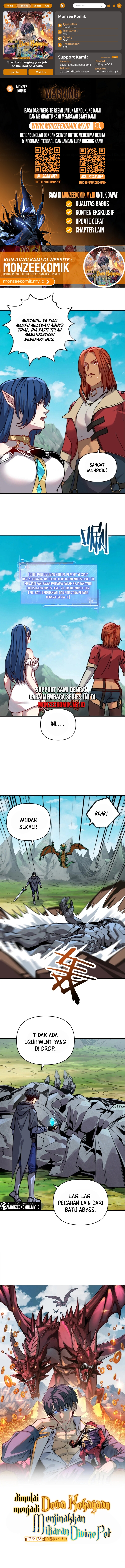 Start by changing your job to the God of Wealth and taming billions of divine pets! Chapter 15 Gambar 1
