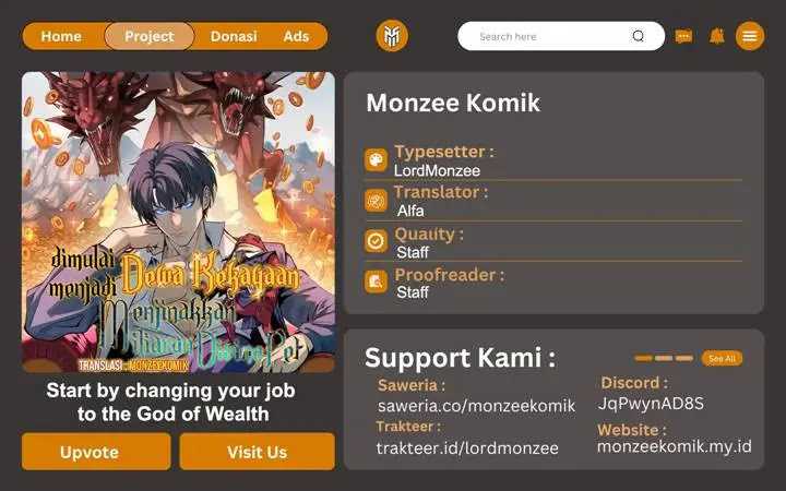 Start by changing your job to the God of Wealth and taming billions of divine pets! Chapter 17 Gambar 1