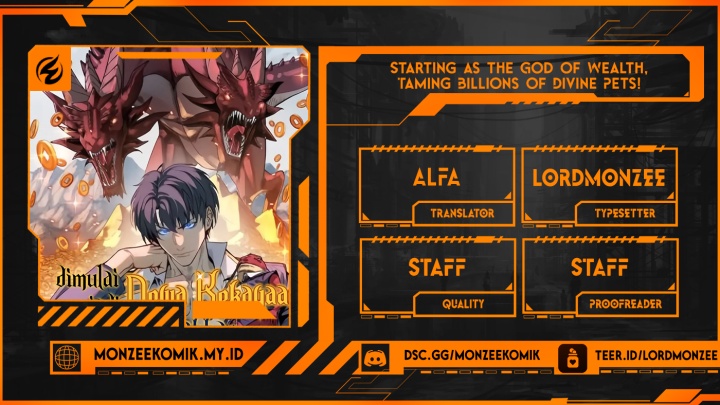 Start by changing your job to the God of Wealth and taming billions of divine pets! Chapter 26 Gambar 1