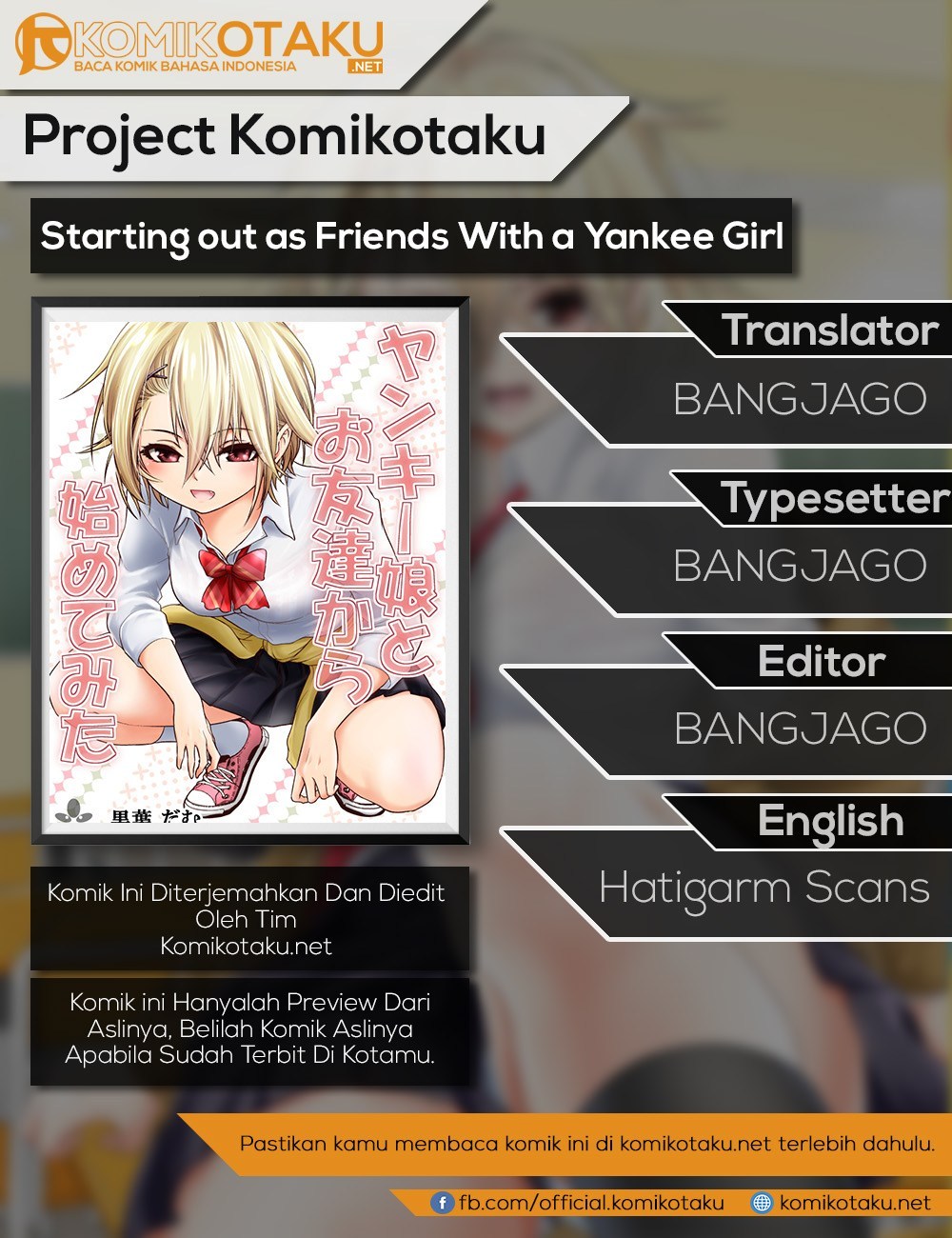 Starting out as Friends With a Yankee Girl Chapter 05 Gambar 1