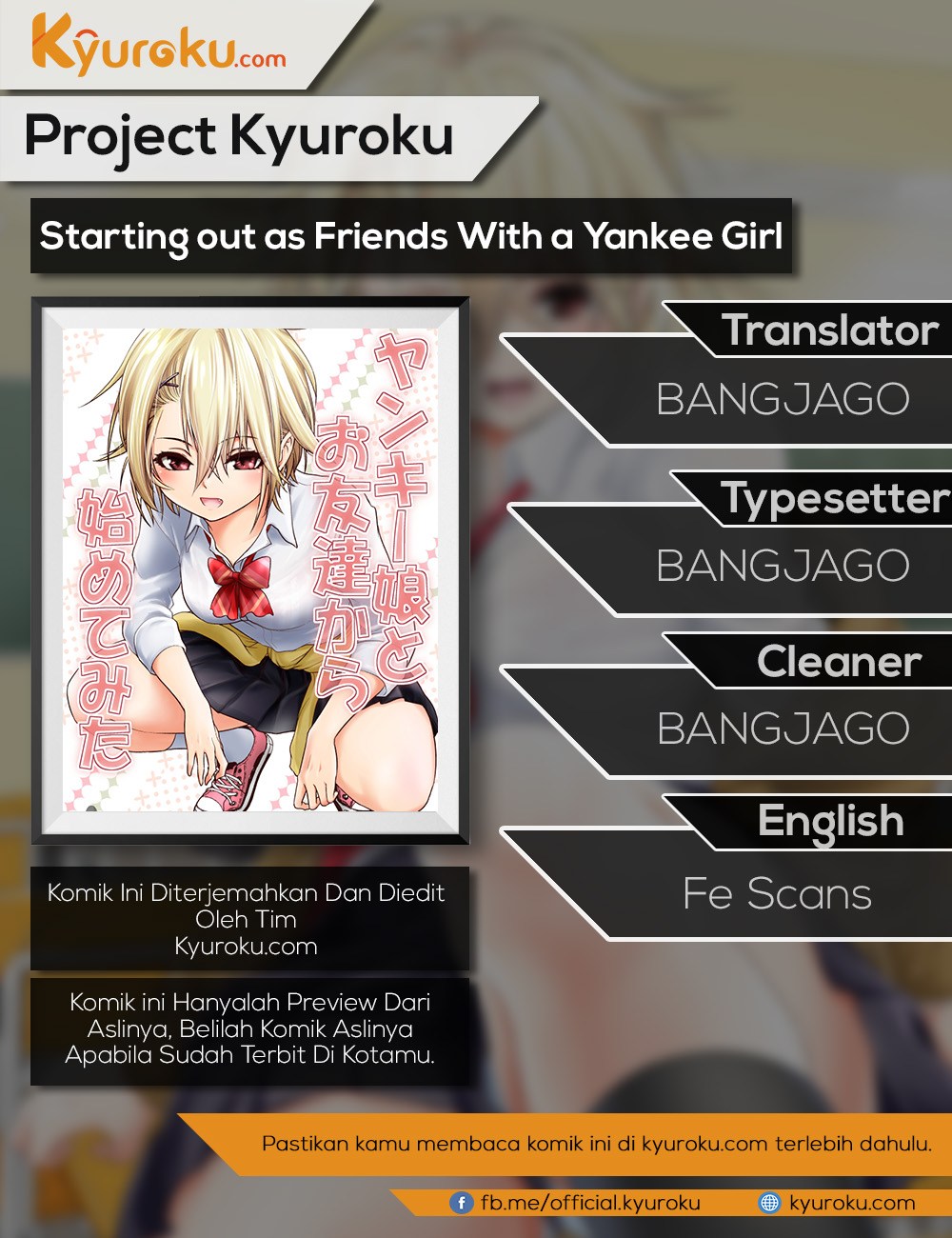 Starting out as Friends With a Yankee Girl Chapter 09 Gambar 1