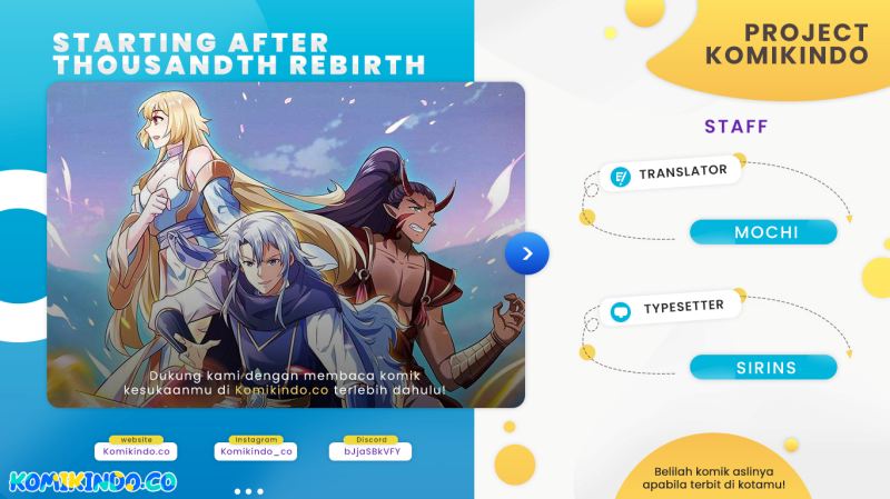 Starting After Thousandth Rebirth Chapter 41 Gambar 1