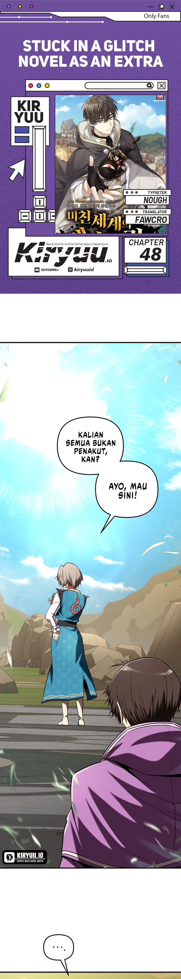 Stuck in a Glitch Novel as an Extra Chapter 48 Gambar 1