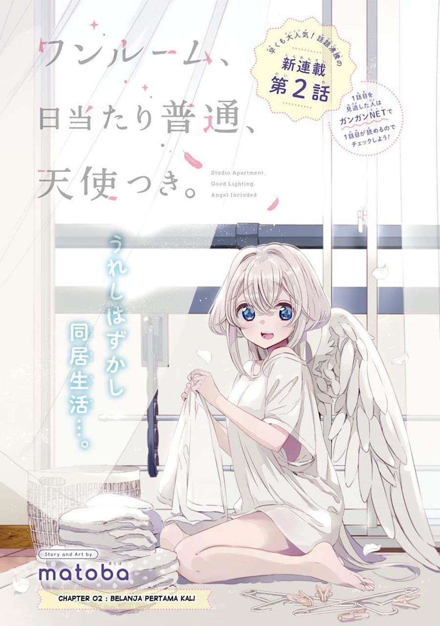 Studio Apartment, Good Lightning, Angel Included (One Room, Hi Atari Futsuu, Tenshi Tsuki) Chapter 02 Gambar 2