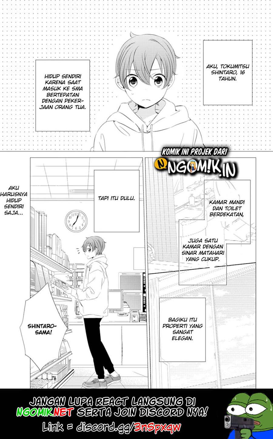 Studio Apartment, Good Lightning, Angel Included (One Room, Hi Atari Futsuu, Tenshi Tsuki) Chapter 02 Gambar 3