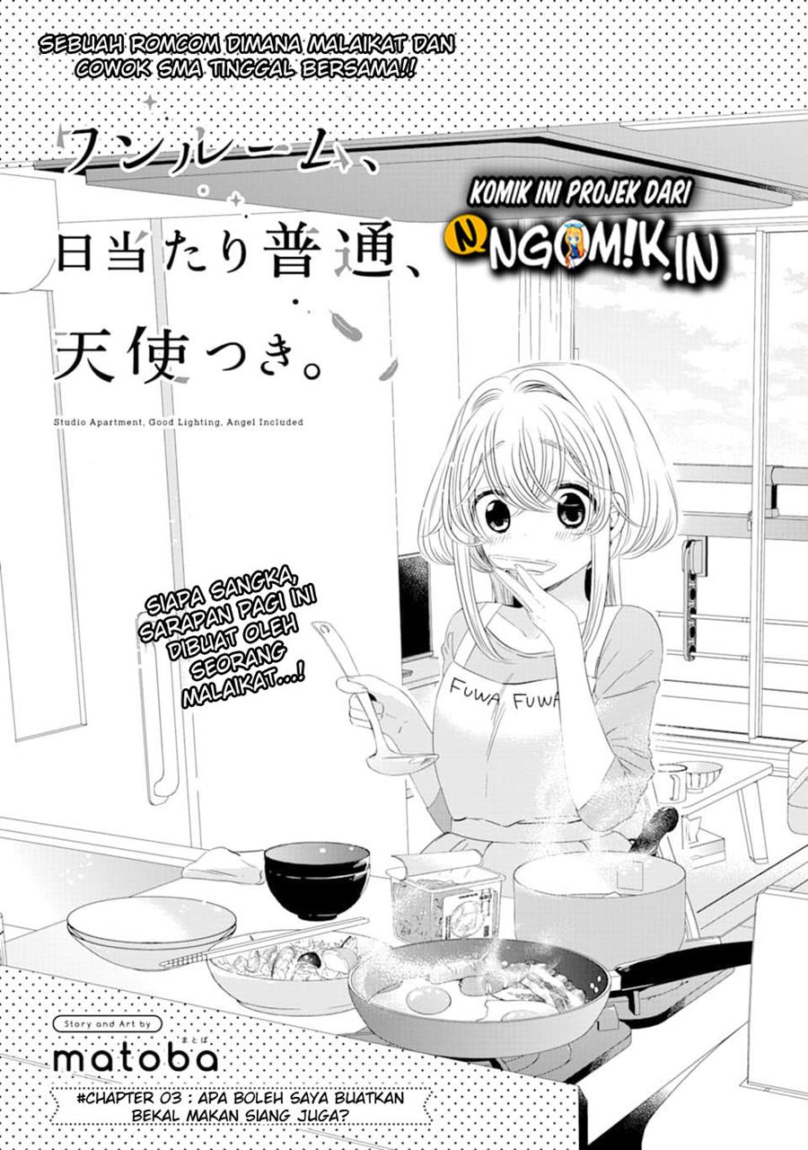 Studio Apartment, Good Lightning, Angel Included (One Room, Hi Atari Futsuu, Tenshi Tsuki) Chapter 03 Gambar 3