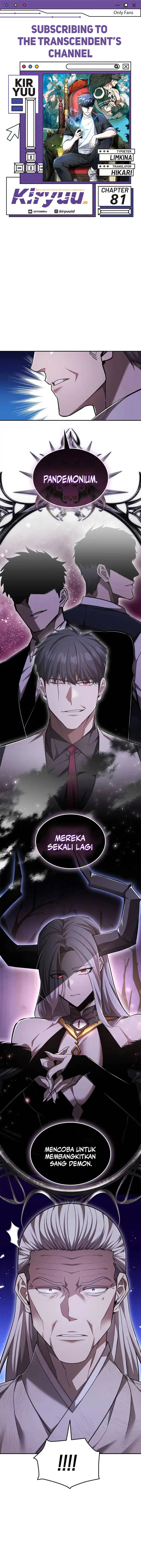 Subscribing to the Transcendent’s Channel Chapter 81 Gambar 1