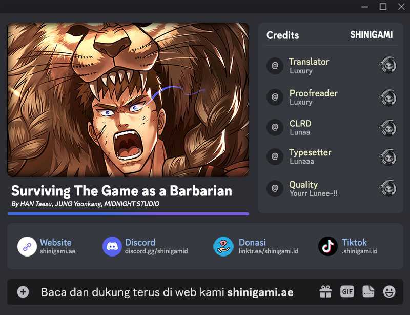 Survive as a Barbarian in the Game Chapter 89 fix Gambar 1