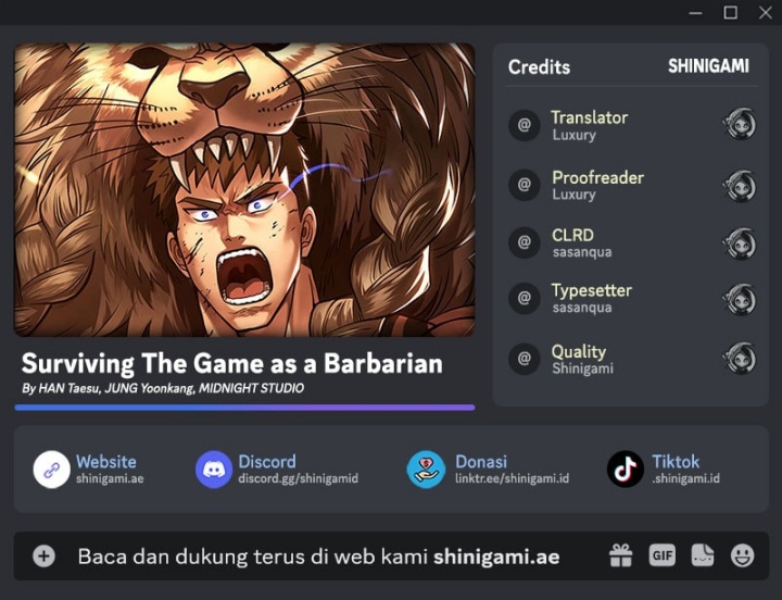 Survive as a Barbarian in the Game Chapter 95 fix Gambar 1
