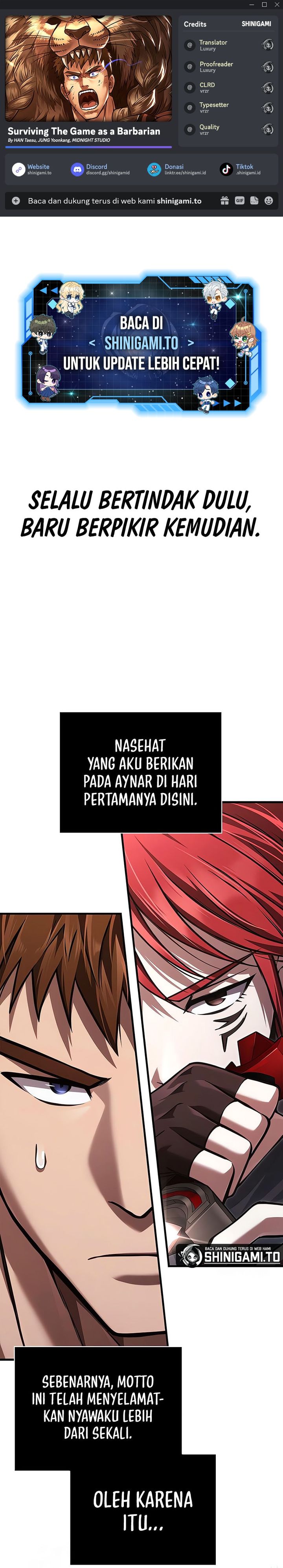 Survive as a Barbarian in the Game Chapter 118 Gambar 1