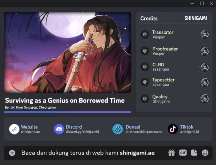 Surviving as a Genius on Borrowed Time Chapter 15 Gambar 1