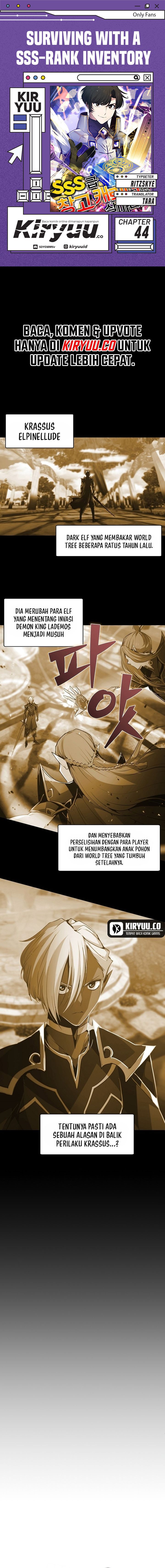 Surviving with a SSS-Rank Inventory Chapter 44 Gambar 1