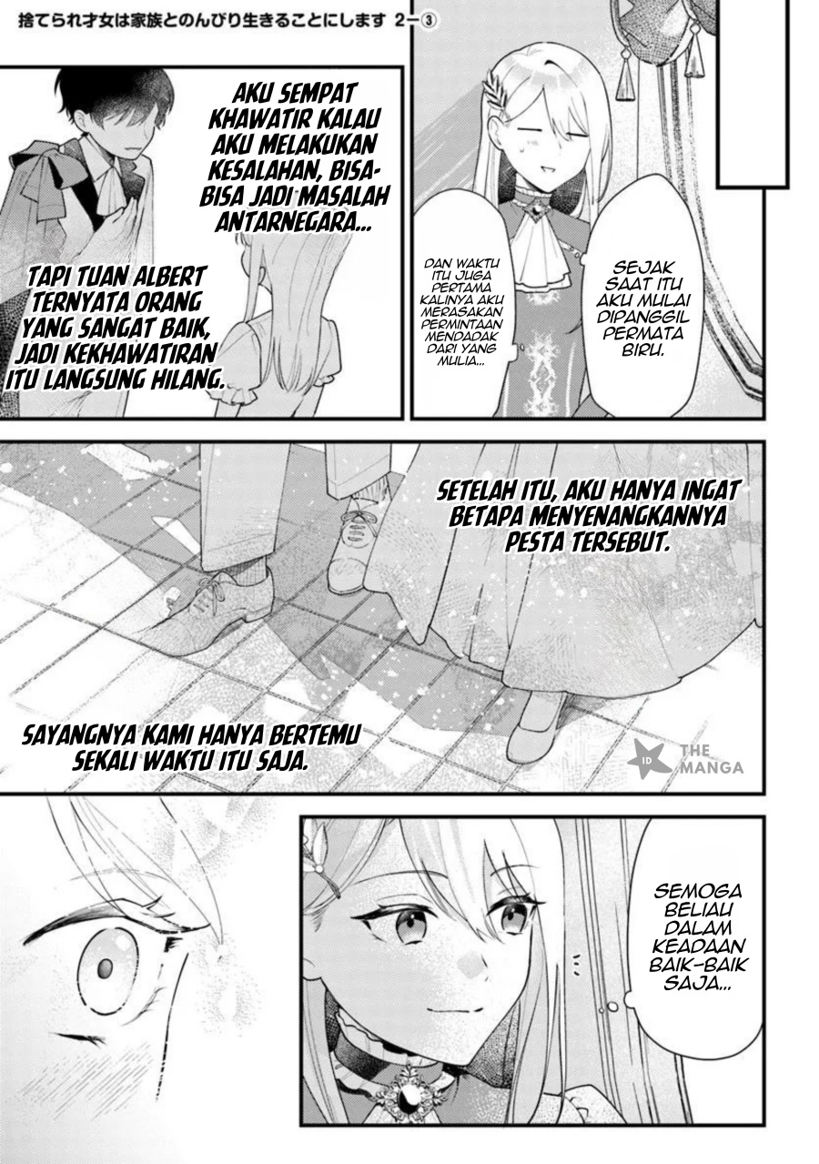 Suterare Saijo Wa Kazoku To Nonbiri Ikiru Koto Ni Shimasu Chapter 02.3 Gambar 2