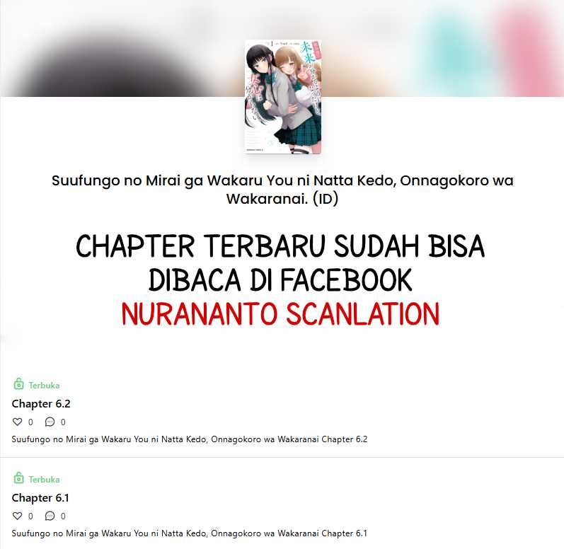 Suufungo no Mirai ga Wakaru You ni Natta Kedo Onnagokoro wa Wakaranai. Chapter 06.1 Gambar 16