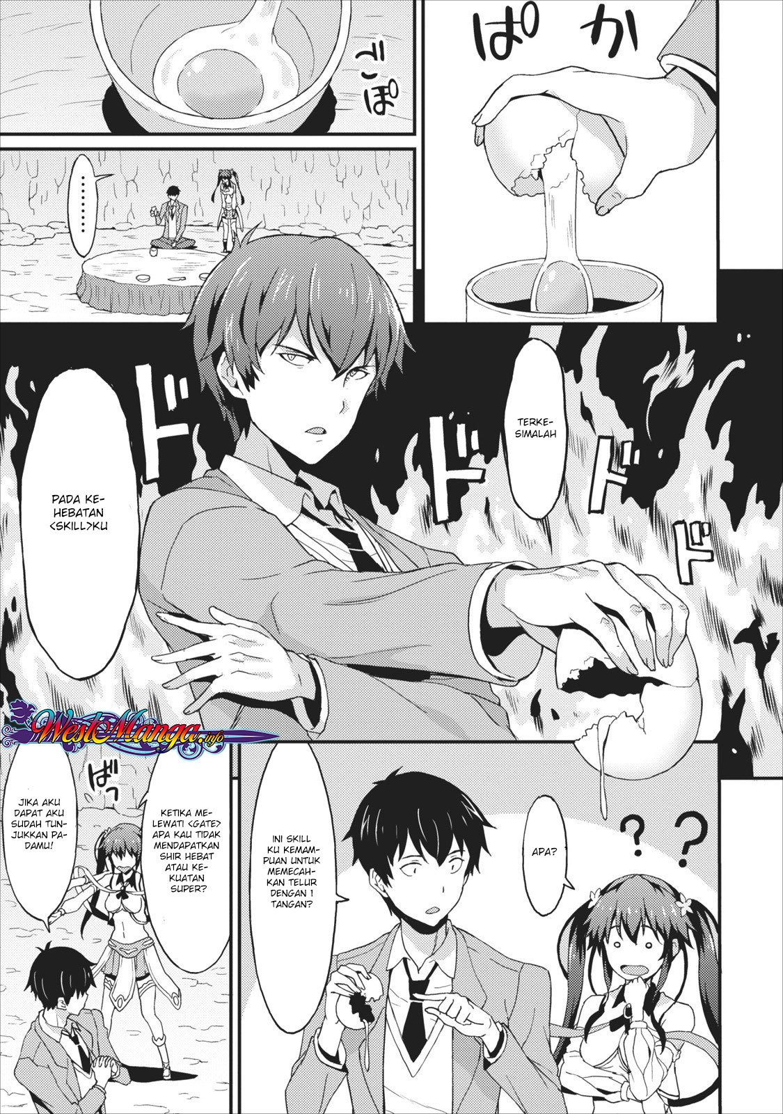 Taberu dake de Level-Up! Damegami to Issho ni Isekai Musou Chapter 01 Gambar 8
