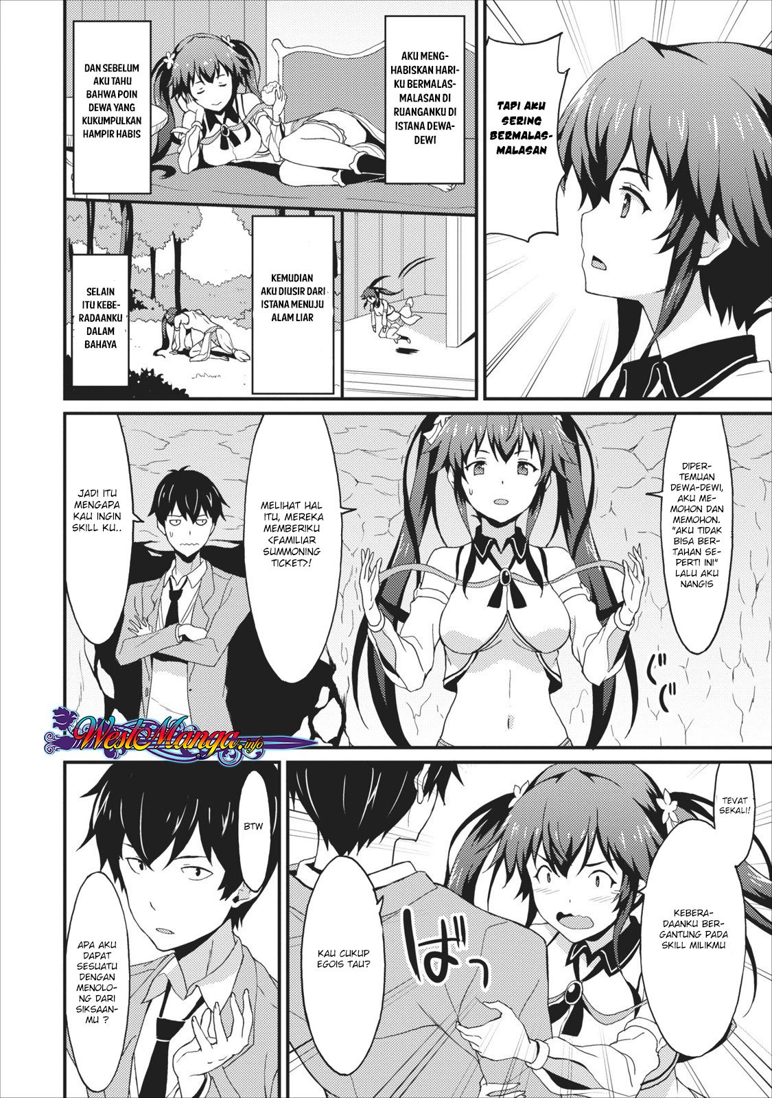Taberu dake de Level-Up! Damegami to Issho ni Isekai Musou Chapter 01 Gambar 11