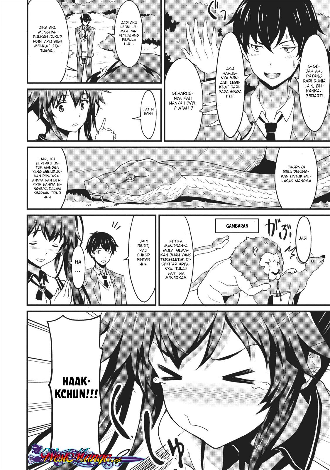 Taberu dake de Level-Up! Damegami to Issho ni Isekai Musou Chapter 01 Gambar 16