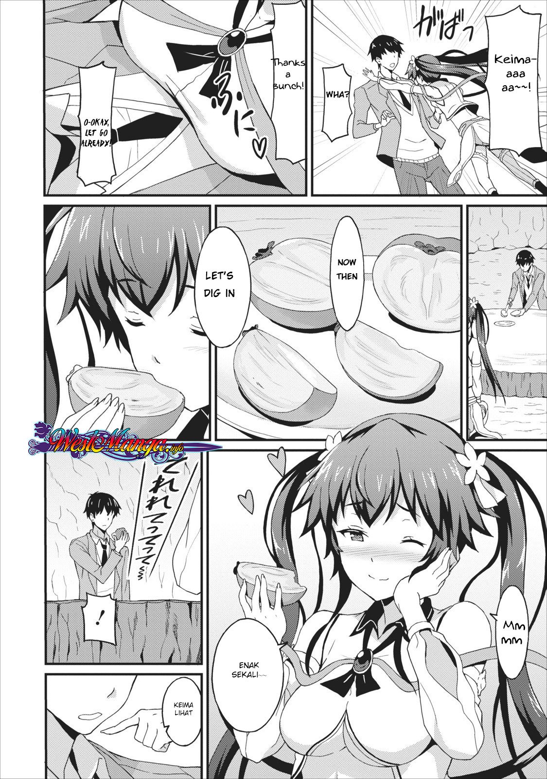 Taberu dake de Level-Up! Damegami to Issho ni Isekai Musou Chapter 01 Gambar 22