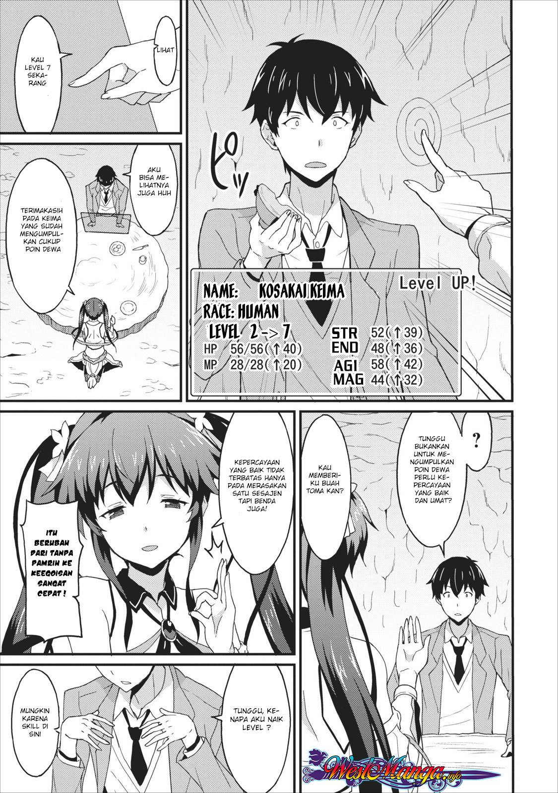 Taberu dake de Level-Up! Damegami to Issho ni Isekai Musou Chapter 01 Gambar 23