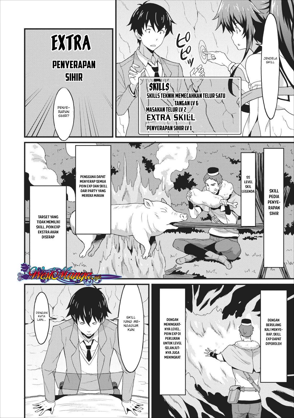 Taberu dake de Level-Up! Damegami to Issho ni Isekai Musou Chapter 01 Gambar 24