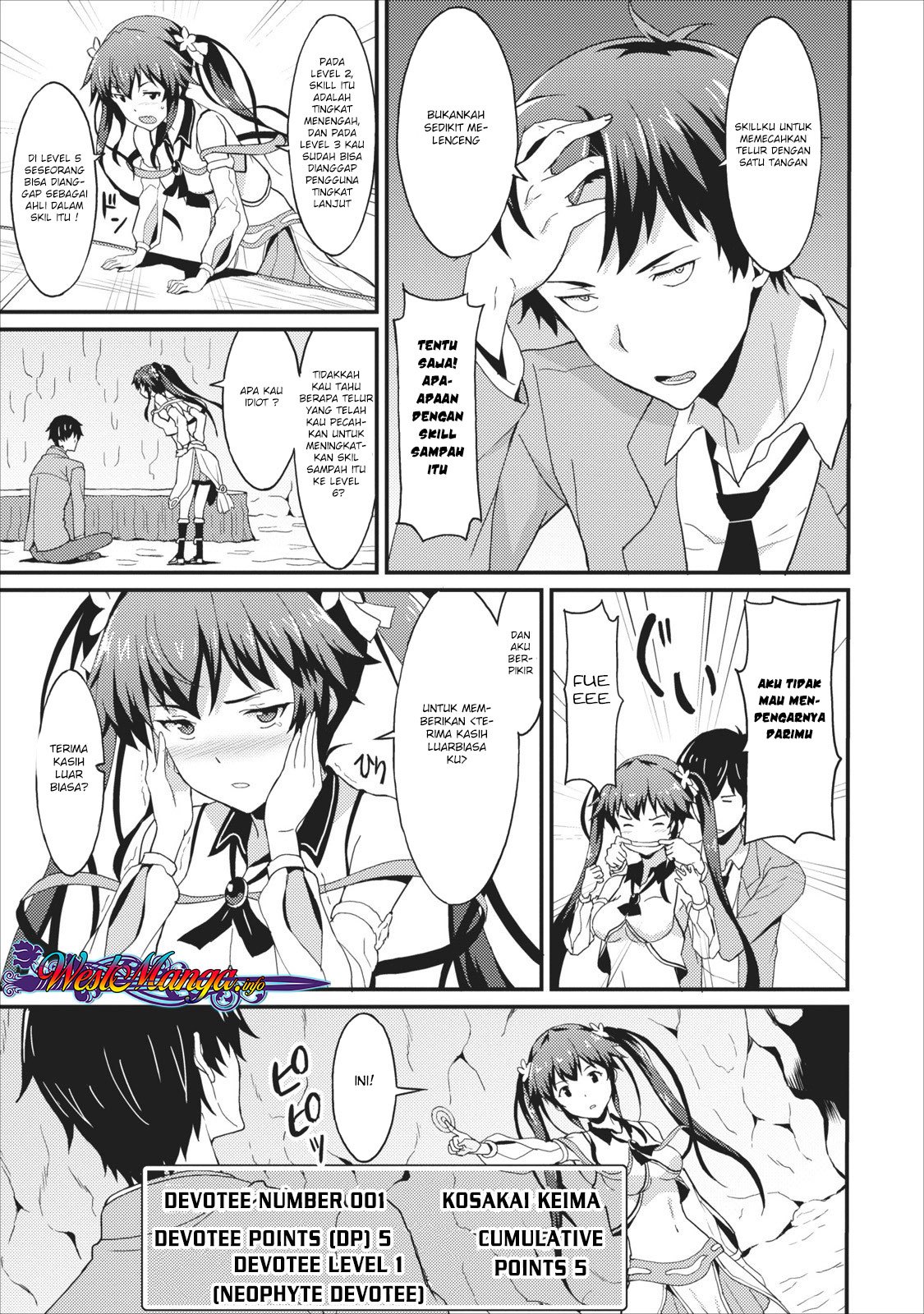 Taberu dake de Level-Up! Damegami to Issho ni Isekai Musou Chapter 01 Gambar 25