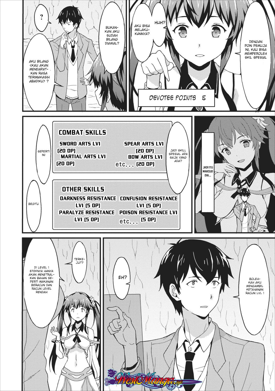 Taberu dake de Level-Up! Damegami to Issho ni Isekai Musou Chapter 01 Gambar 26
