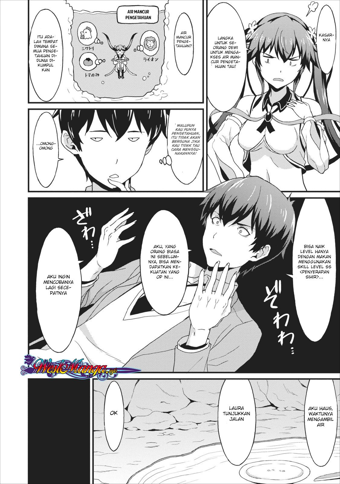 Taberu dake de Level-Up! Damegami to Issho ni Isekai Musou Chapter 01 Gambar 28