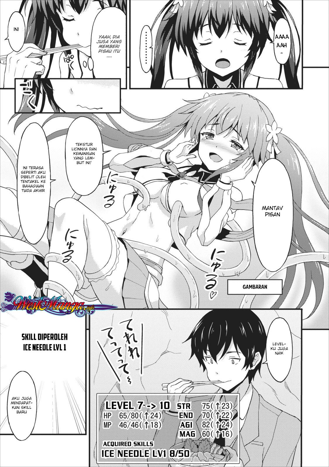 Taberu dake de Level-Up! Damegami to Issho ni Isekai Musou Chapter 01 Gambar 37