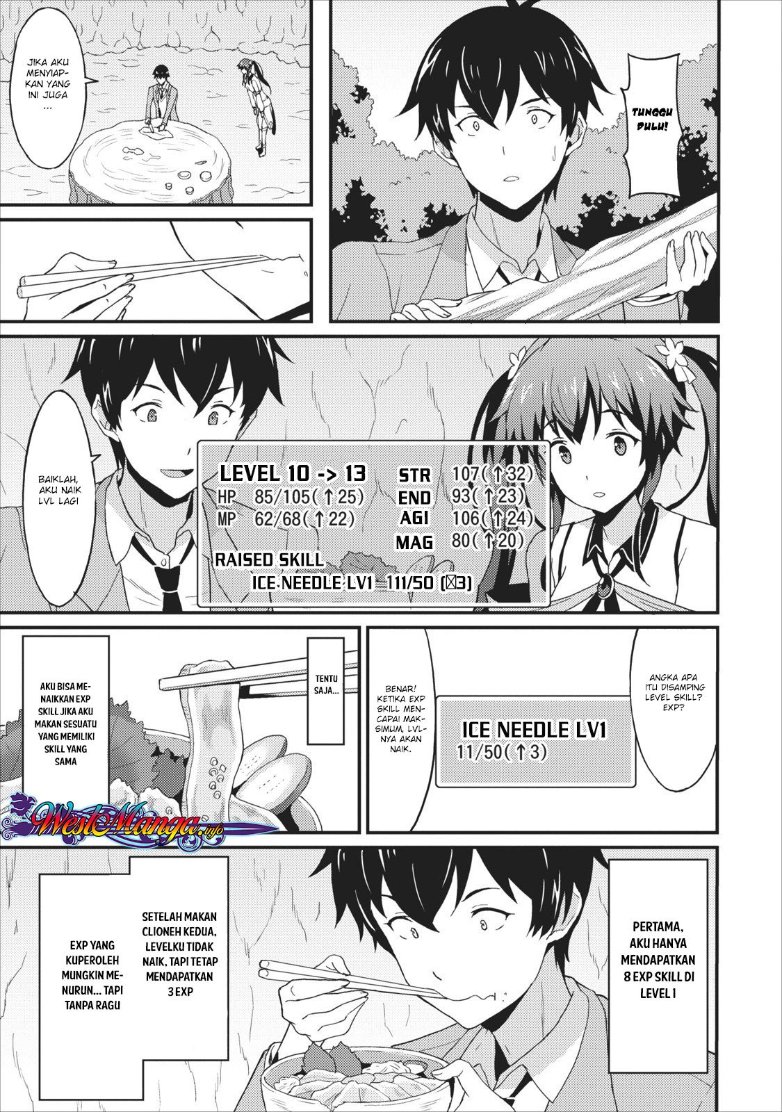 Taberu dake de Level-Up! Damegami to Issho ni Isekai Musou Chapter 01 Gambar 39