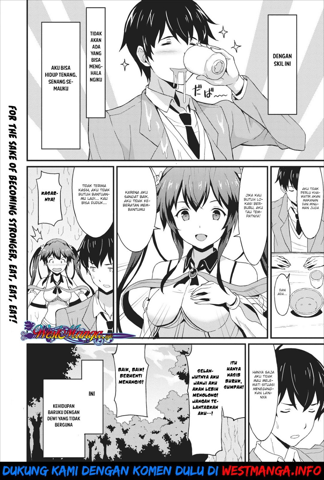 Taberu dake de Level-Up! Damegami to Issho ni Isekai Musou Chapter 01 Gambar 42