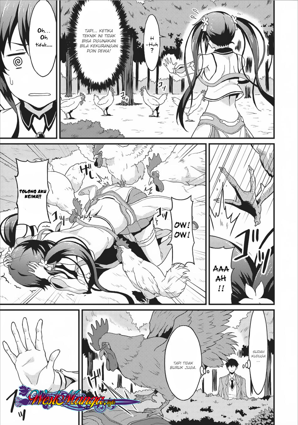 Taberu dake de Level-Up! Damegami to Issho ni Isekai Musou Chapter 02 Gambar 6