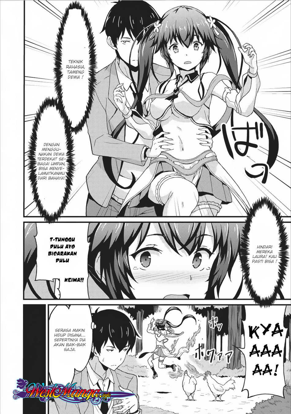 Taberu dake de Level-Up! Damegami to Issho ni Isekai Musou Chapter 02 Gambar 9