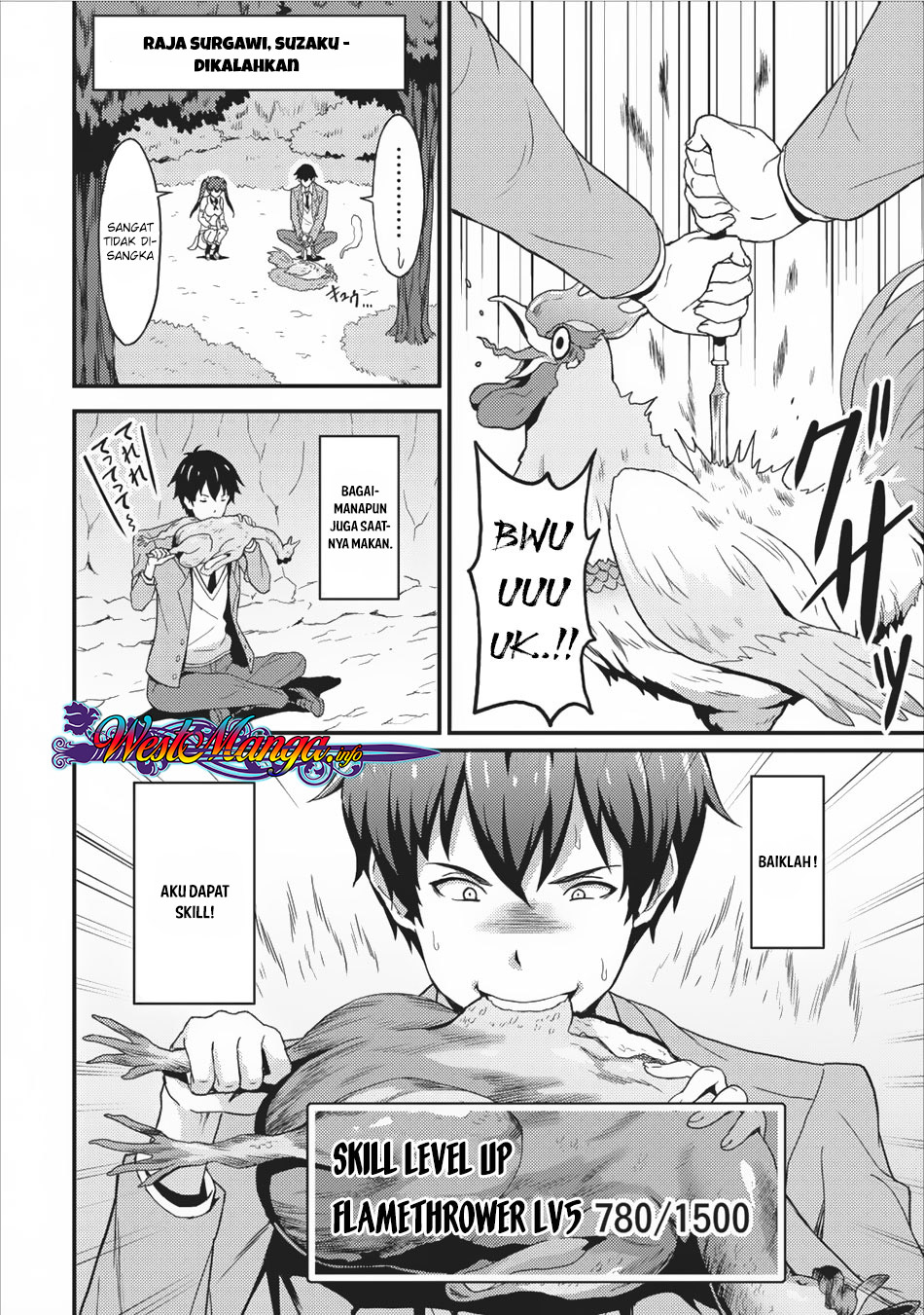 Taberu dake de Level-Up! Damegami to Issho ni Isekai Musou Chapter 02 Gambar 22